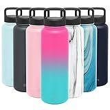 Simple Modern Water Bottle Reusable Summit Wide Mouth Stainless Steel Thermos Flask, 40oz Handle Lid | Amazon (US)