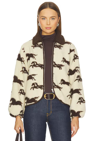 The Great The Pasture Jacket in Cream With Hickory from Revolve.com | Revolve Clothing (Global)