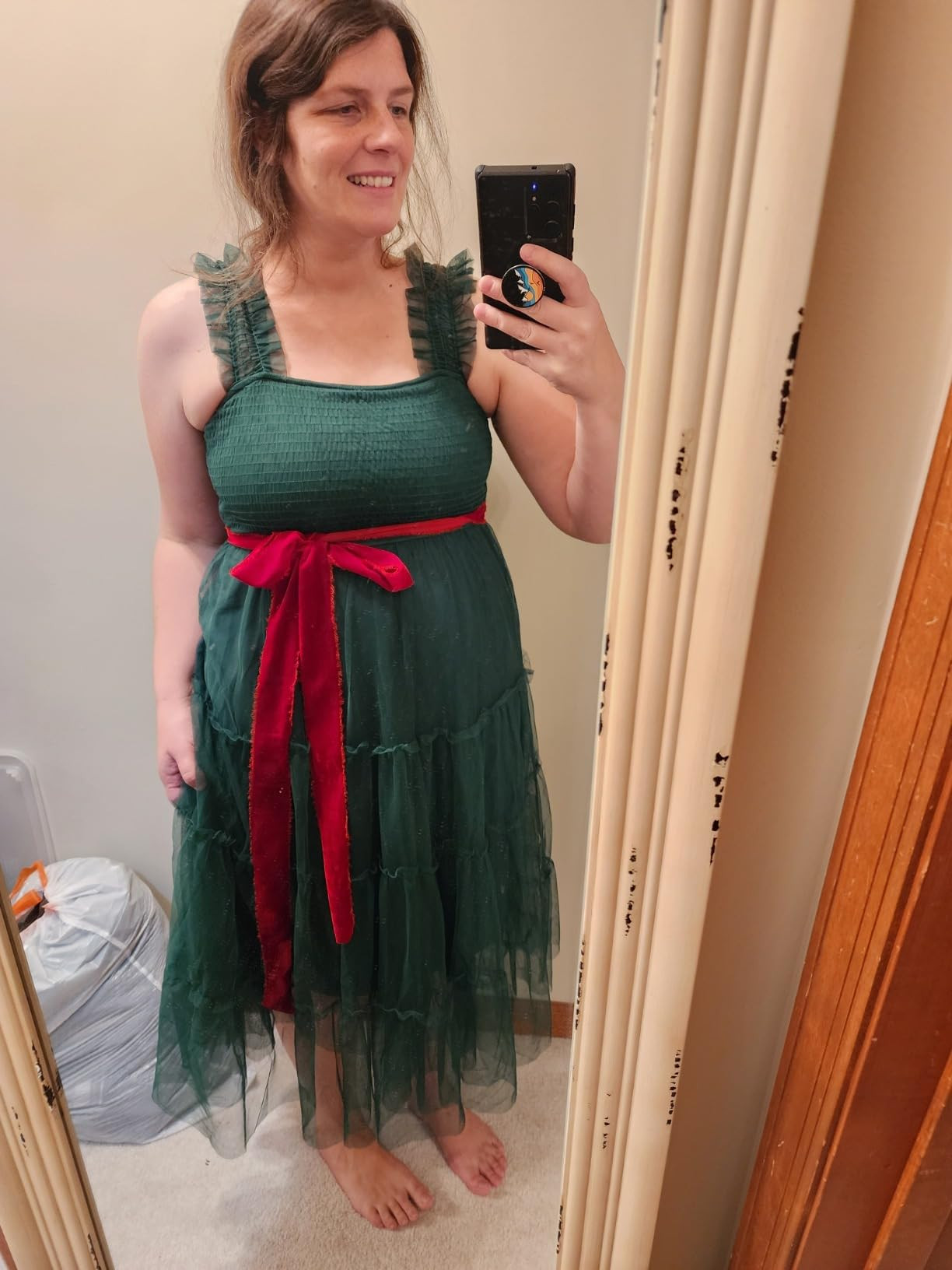 Ribbli Gold Velvet Ribbon 1.5 Inch Handmade Frayed Vintage Christmas Ribbon for Gift Wrapping Chr... | Amazon (US)