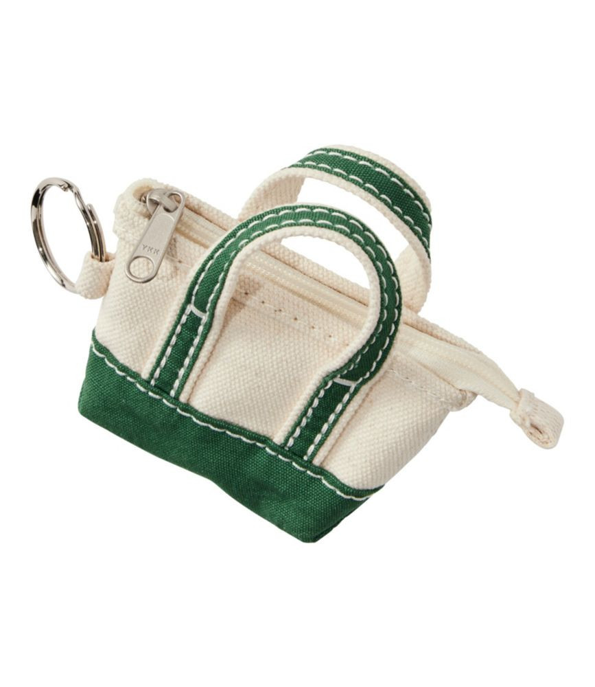 L.L.Bean Tote Bag Key Chain Green, Cotton/Nylon | L.L. Bean