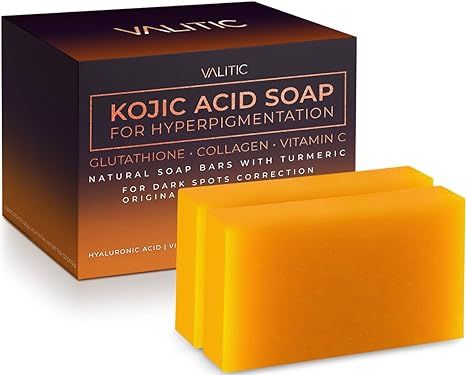 VALITIC Kojic Acid Soap for Hyperpigmentation - with Glutathione, Collagen & Vitamin C - Natural ... | Amazon (US)