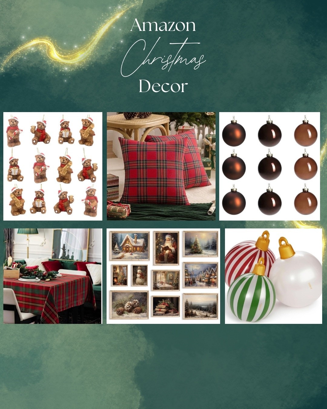 ‘‘Tis the Season! 30 of my favorite Christmas decor finds from Amazon! These are all holiday decorations that I either own and love or would buy for our home and they’re ACTUALLY affordable because let’s be real- this season is expensive 🤣🥰🎅🏼🎄

Christmas Decor, Amazon Christmas,  Christmas Home, Festive Decor, Seasonal Decor, Amazon Finds, Ralph Lauren Christmas, Tartan, Neutral Christmass

#LTKHome #LTKSeasonal #LTKHoliday