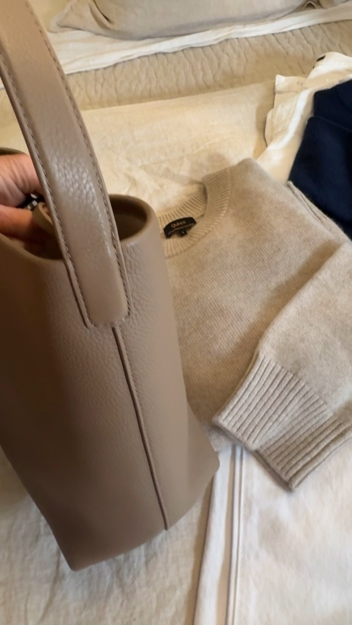 New linen bedding @Quince quilted coverlet now has matching euro shams so I’m buying those now! Linen sheets are amazing quality- they keep you cool in the summer and cozy in the winter! 

I have the small and large totes and switch between these 3 neutral colors almost everyday! Highly recommend the cotton sweaters and jeans too! 
#quincepartner

#LTKOver40 #LTKSaleAlert #LTKMidsize
