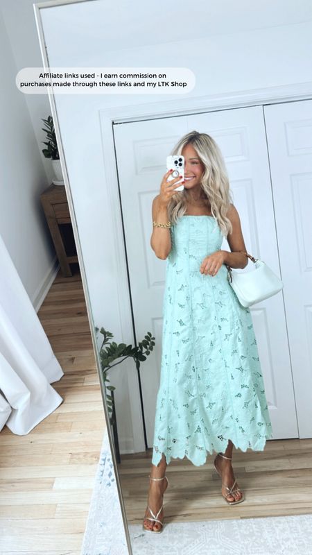 Lace dress would be perfect for a graduation, baby shower, or wedding!