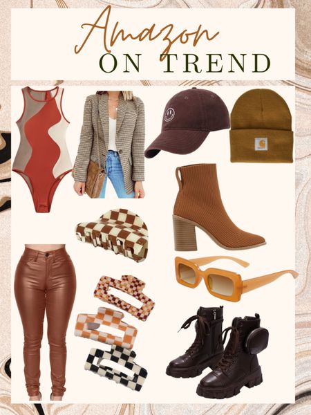 Amazon brown fall fashion .

amazon , amazon checkered, amazon finds , amazon must haves , fall trends , fall fashion , booties , boots , combat boots , claw clip , checkered , bodysuit , color block , sunglasses , amazon fashion , amazon fall fashion , amazon essentials ,  amazon travel , airport outfit , amazon airport outfit , amazon travel must haves  , amazon travel essentials , plaid , jacket , plaid jacket , blazer , plaid blazer  

#LTKshoecrush #LTKSeasonal #LTKstyletip #LTKunder100 #LTKunder50 #LTKU #LTKbeauty #LTKcurves #LTKfit #LTKtravel