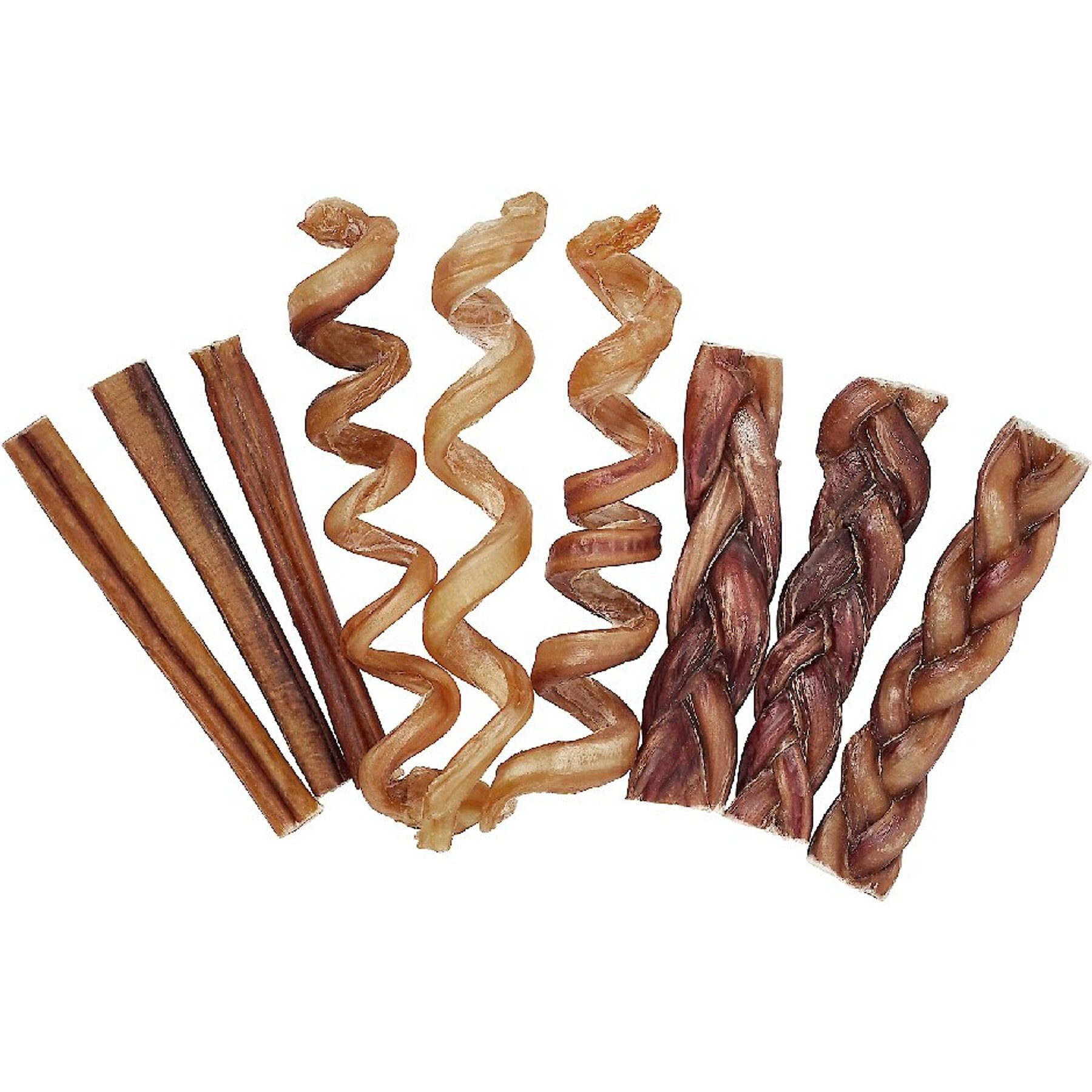 Bones & Chews Small Dog Bully Stick Variety Pack, 9 count | Chewy