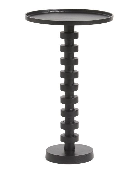 Aluminum Stacked Disc Accent Table | TJ Maxx