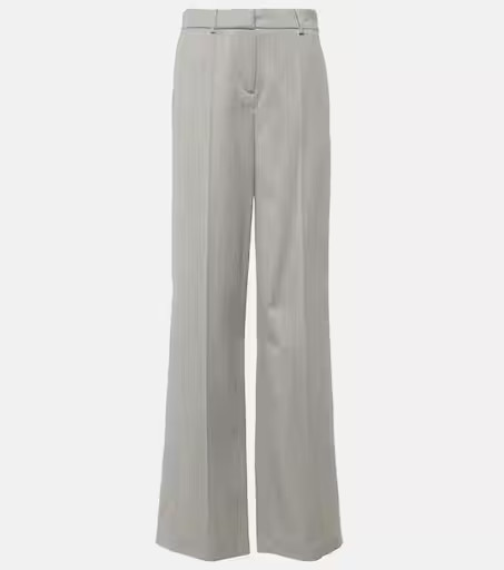 Mid-rise wool straight pants | Mytheresa (INTL)