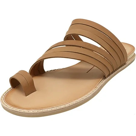 Dolce Vita Women's Nelly Leather Caramel Sandal - 8.5M | Walmart (US)