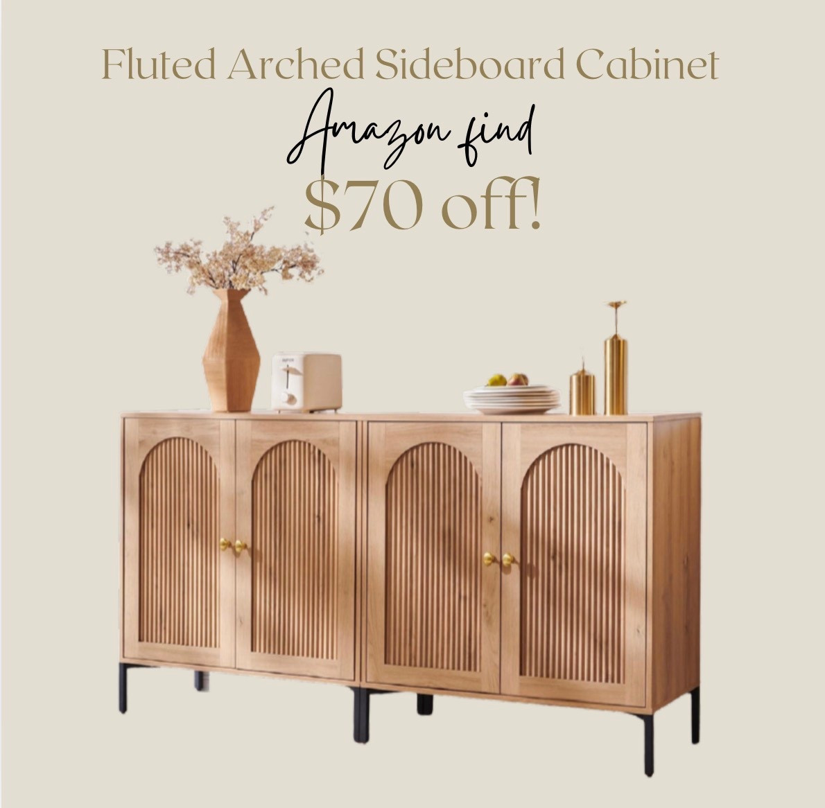 Save $70! off this modern stylish sideboard!

#LTKSaleAlert #LTKHome
