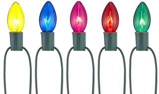 For Living Outdoor C9 Christmas Lights, 25 Incandescent Lights, Multi-colour | Canadian Tire