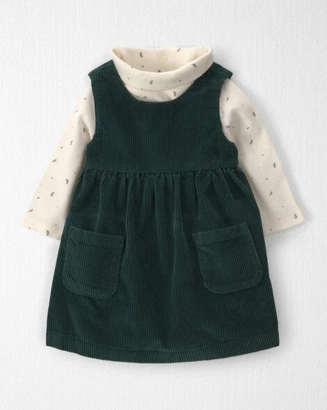 Baby Girl 2-Piece Organic Cotton Corduroy Jumper Set - Little Planet | Carter's | Carter's Inc