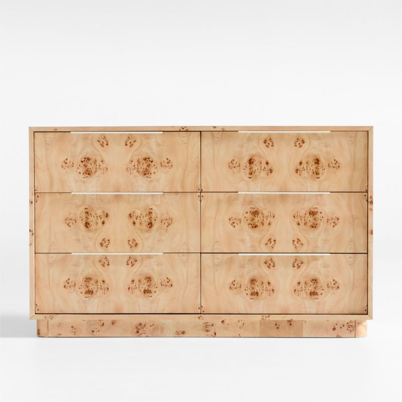 Calli Burlwood 6-Drawer Kids Dresser | Crate & Kids | Crate & Barrel