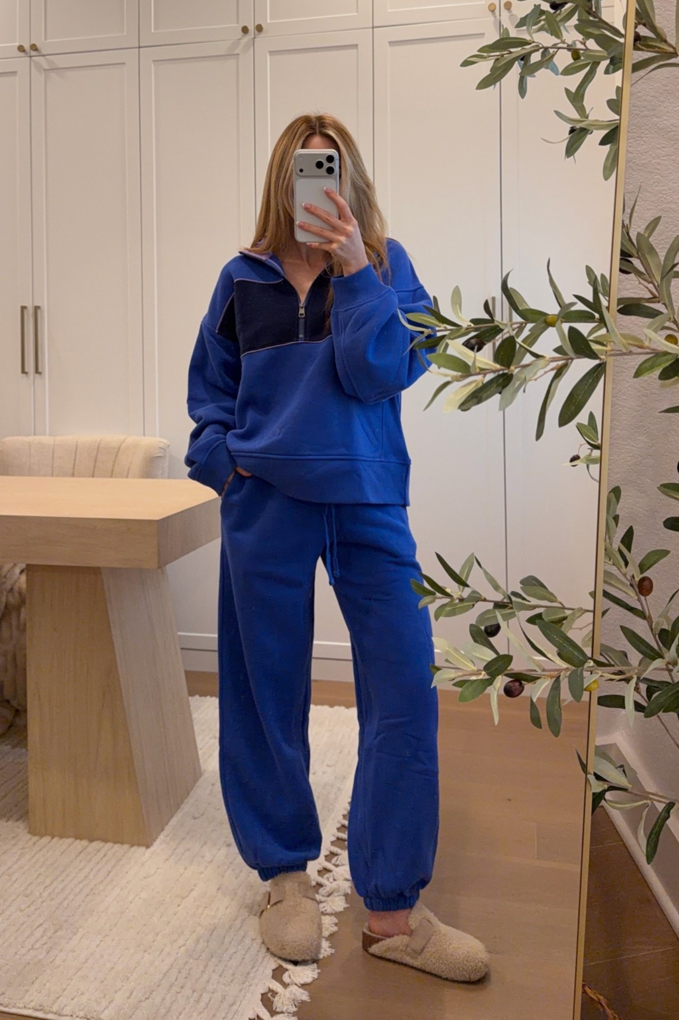 quarter zip: small // jogger: xs — saw this color and had to have it!!! and wait until you feel the inside of these joggers.
