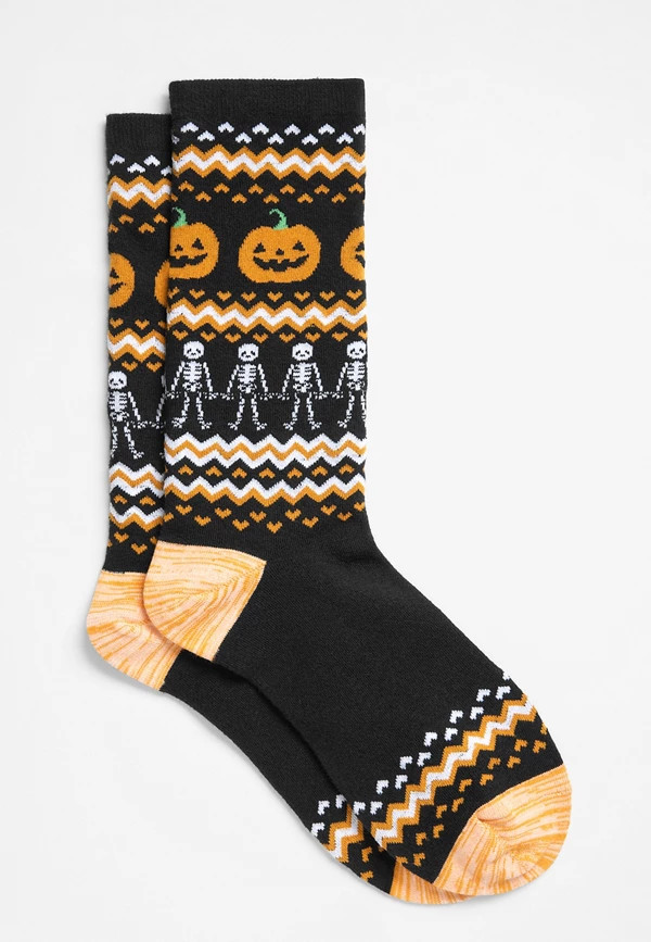 Pumpkins Fair Isle Crew Sock | Maurices