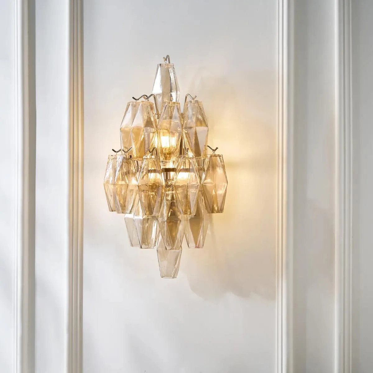 Cosima Glass Sconce | Champagne | Wall Sconce | Z Gallerie | 12"W x 19.75"H | Blown glass | Z Gallerie