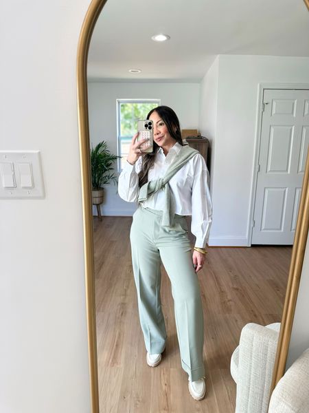 Loving the preppy look. The trousers are wool sweater are from Abercrombie x Kathleen Post fall drop collection. You can use her code AFKATHLEEN for 25%off. 

#LTKstyletip #LTKworkwear #LTKSale
