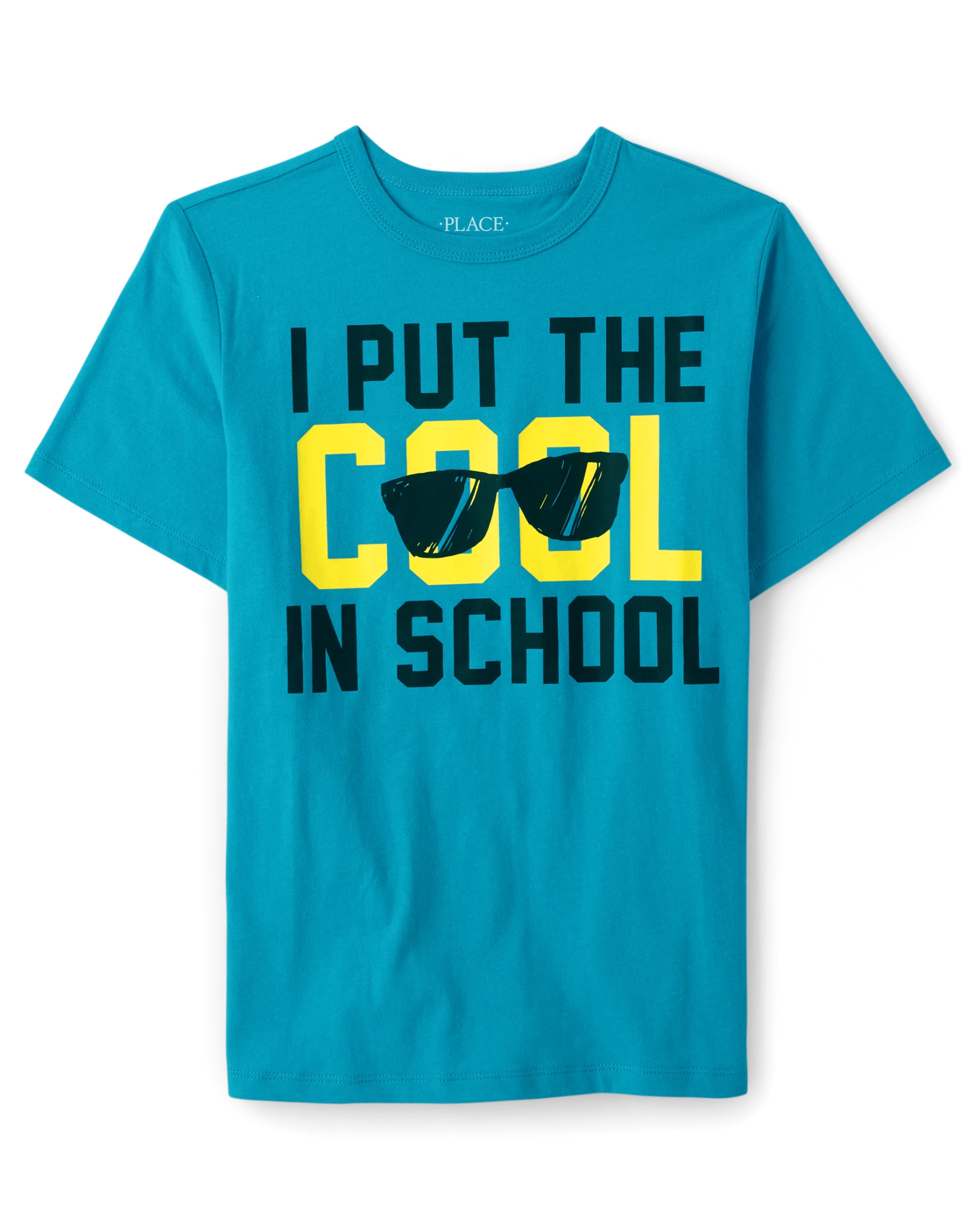Boys Cool In School Graphic Tee - north shore blue | The Children's Place