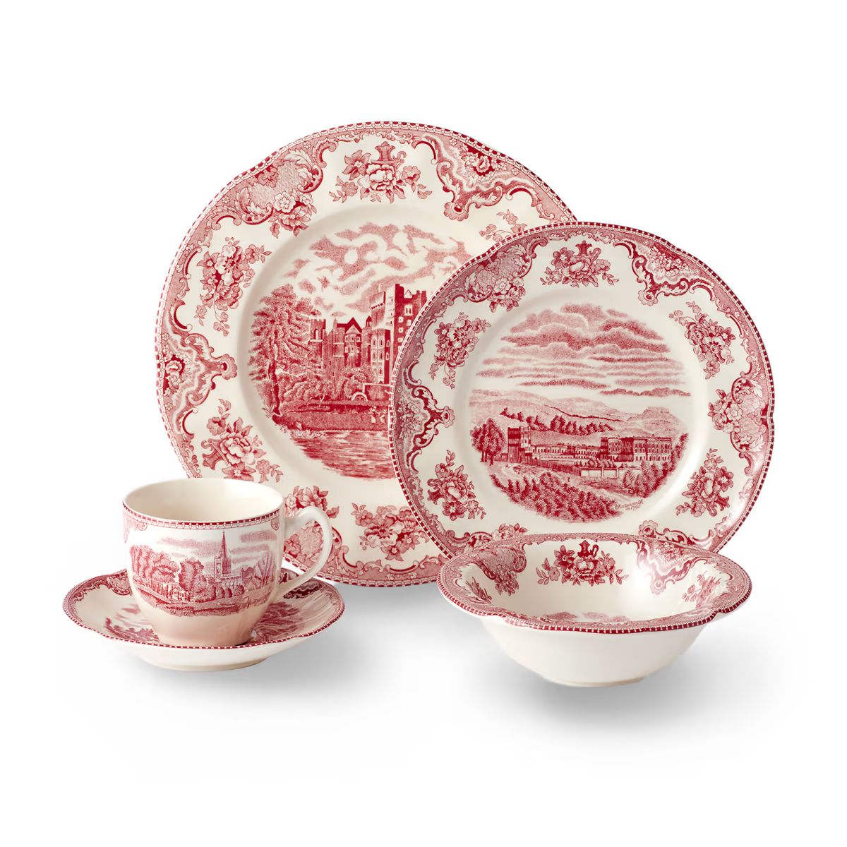 20-pc. Service for 4 - Johnson Brothers "Old Britain Castles Pink" Earthenware Dinnerware | Ross-Simons