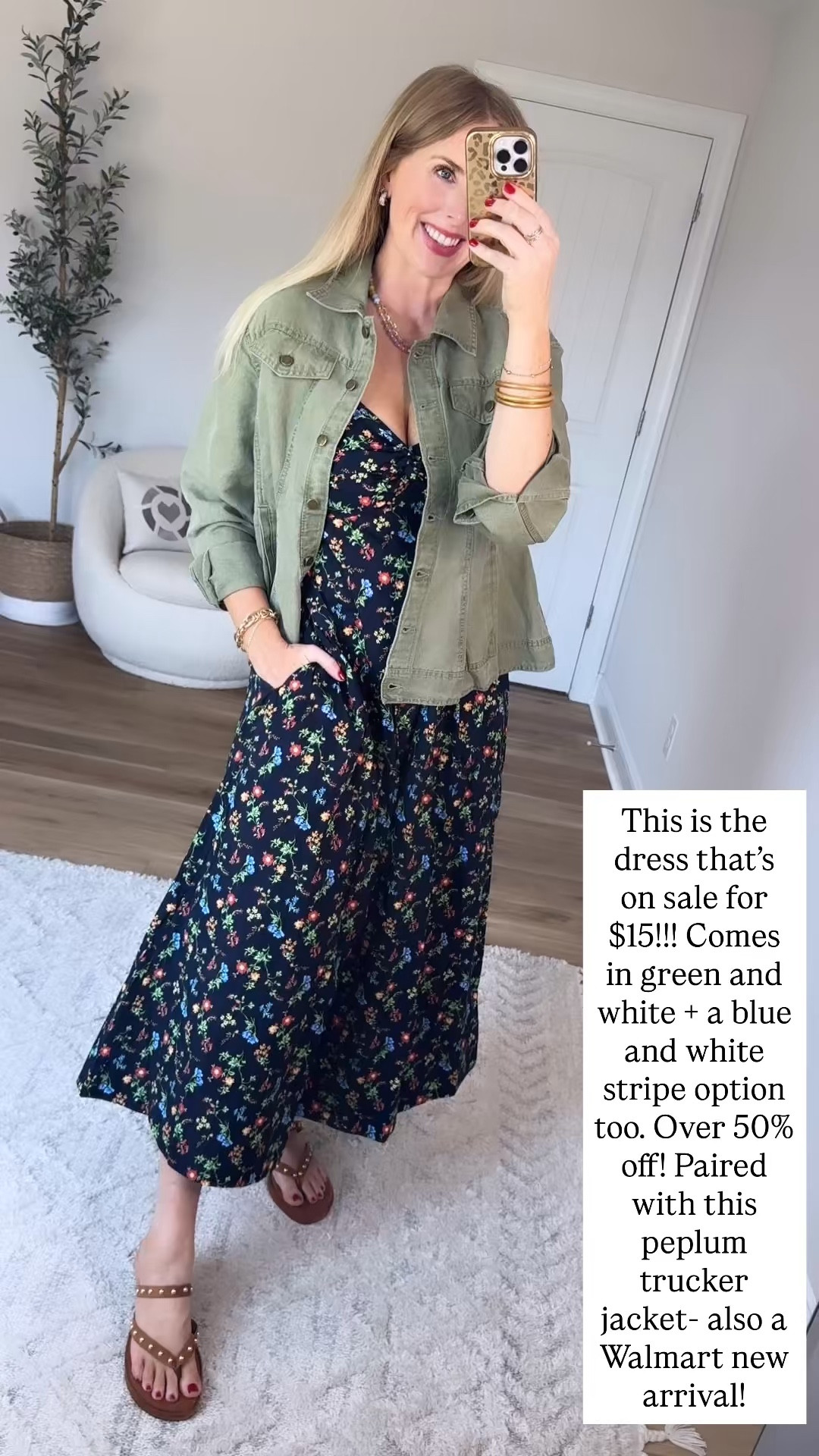 Walmart try on, free assembly, midi dress, floral dress

#LTKootd #LTKSaleAlert