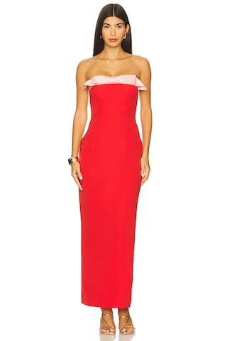 Sonya Moda Ivrea Ribbon Dress in Lola Red from Revolve.com | Revolve Clothing (Global)