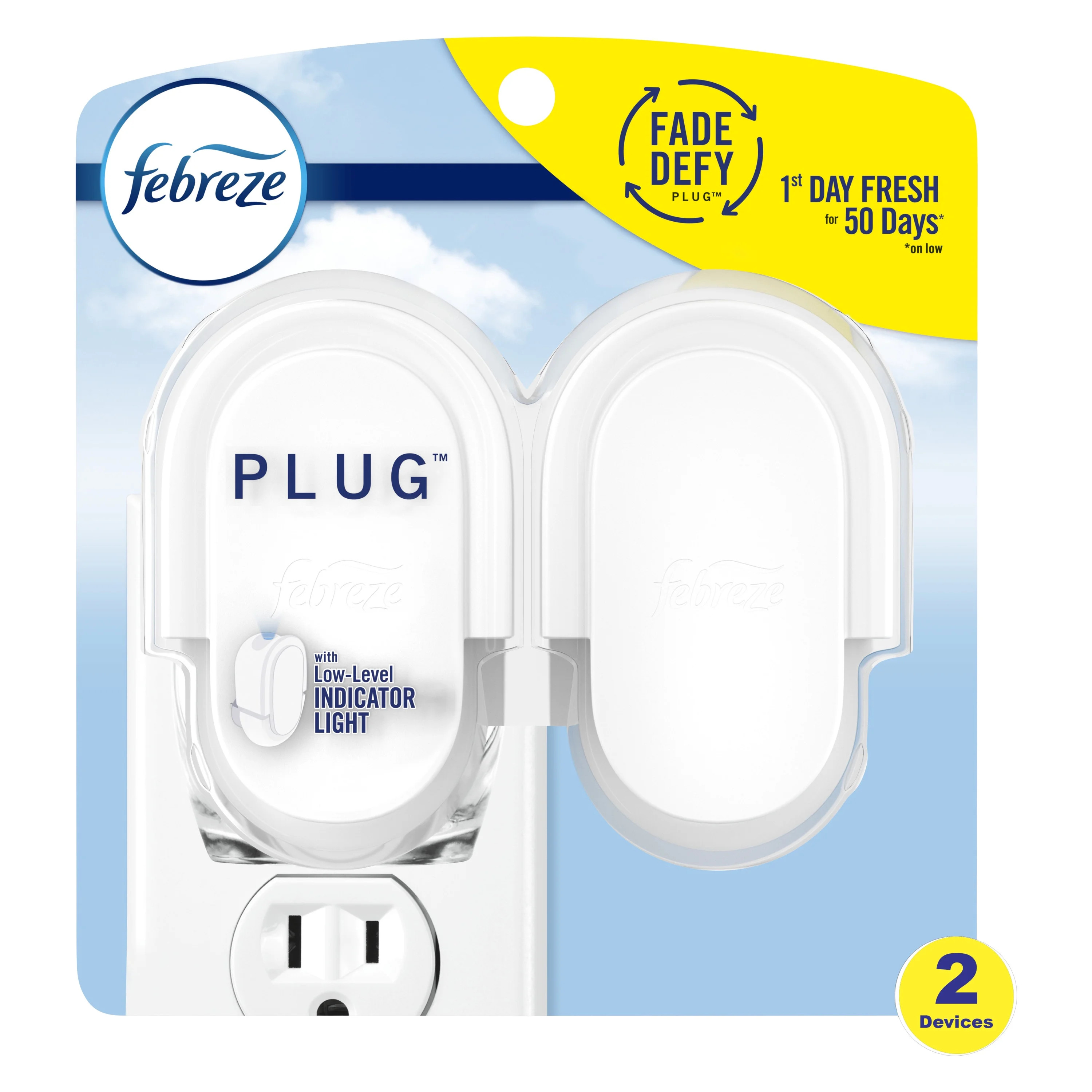 Febreze Plug in Air Freshener, Odor-Fighting Scented Oil Warmer Device, 2 Count | Walmart (US)