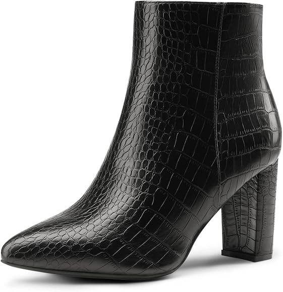 DREAM PAIRS Women's Chunky High Heel Ankle Booties | Amazon (US)
