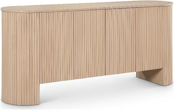 Meridian Furniture 385Oak Belinda Collection Mid-Century Modern Sideboard/Buffet with Rich Natura... | Amazon (US)