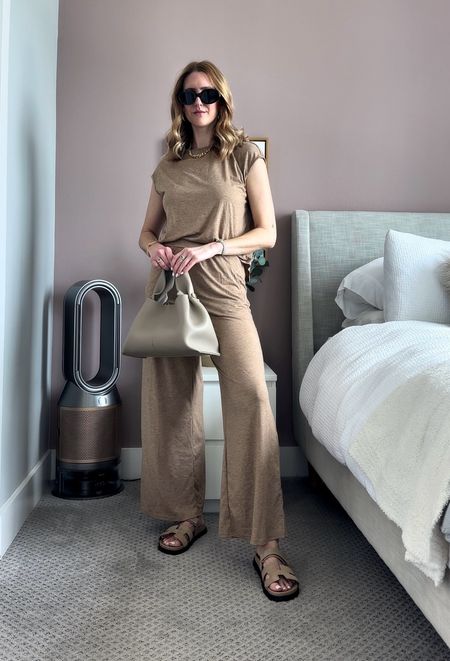Casual 2 piece lounge set from Amazon. Runs tts and styled with my Steve Madden suede sandals 

#LTKfindsunder50 #LTKstyletip #LTKfindsunder100