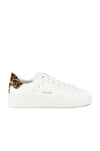 Golden Goose Pure Star Sneaker in White & Brown Leopard from Revolve.com | Revolve Clothing (Global)