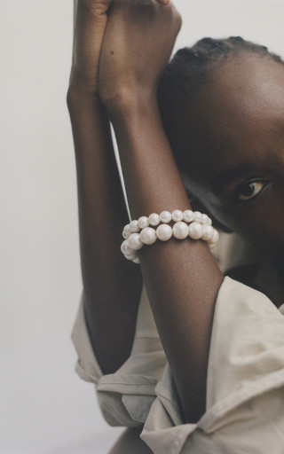 14K Gold-Plated Pearl Cuff | Moda Operandi (Global)