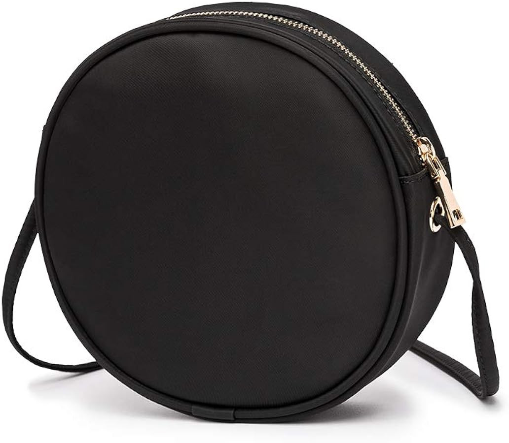 Round Crossbody Wallet, Fashion Circle Crossbody Purse Clutch Handbag | Amazon (US)
