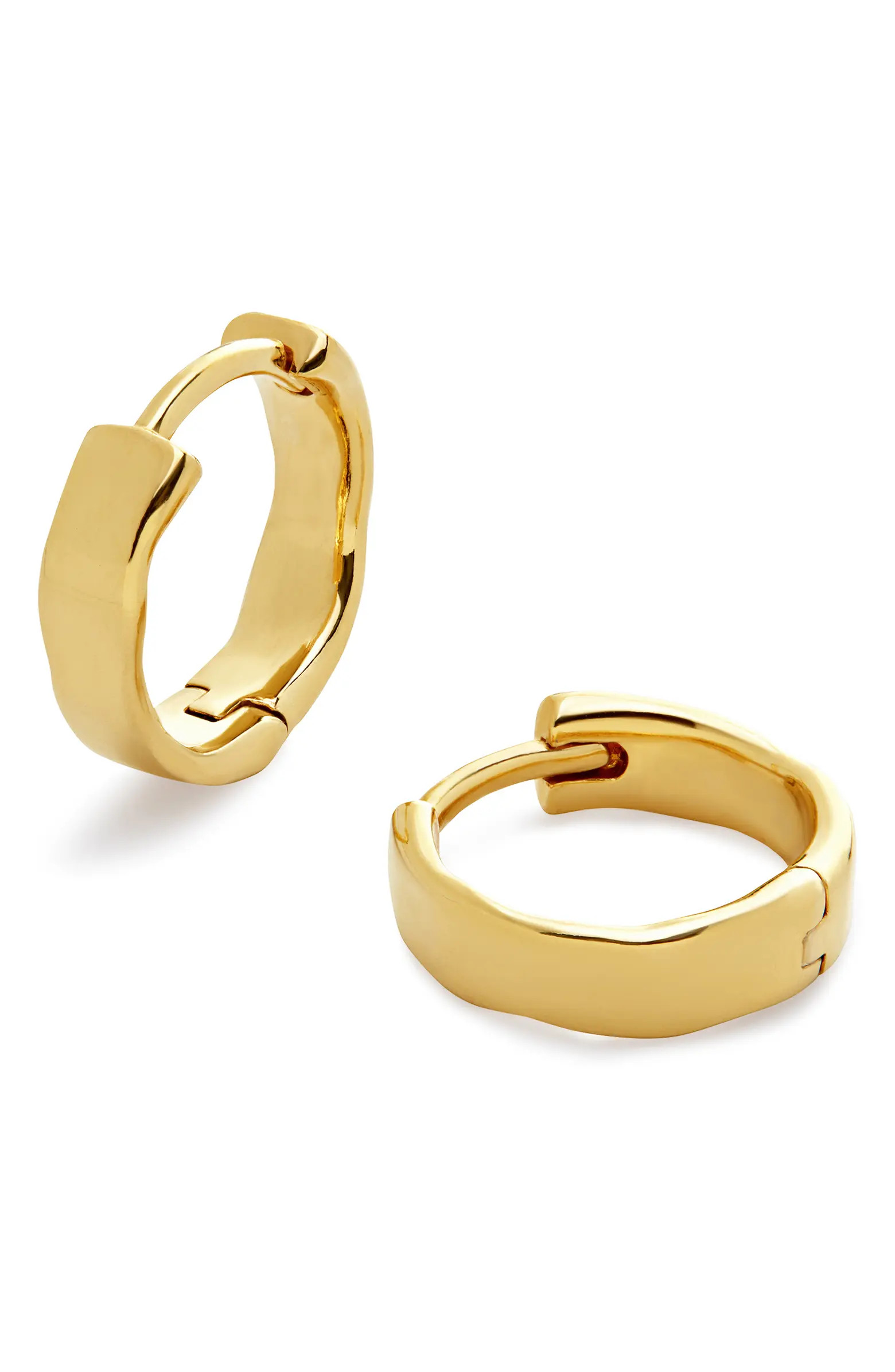 Monica Vinader MV Siren™ Muse Wave Huggie Earrings | Nordstrom | Nordstrom