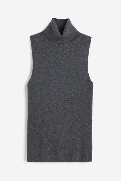 Cashmere-blend polo-neck top | H&M (UK, MY, IN, SG, PH, TW, HK, KR)