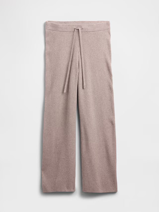 CashSoft Relaxed Ribbed Sweater Pants | Gap Factory