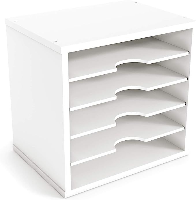 Ballucci File Organizer Paper Sorter, 5 Tier Adjustable Shelves Office Desk Organizer, 13 5/8" x ... | Amazon (US)
