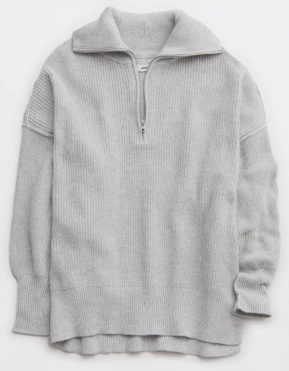 Aerie Beyond Quarter Zip Sweater | American Eagle Outfitters (US & CA)