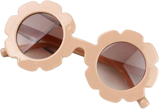 Mekysd Toddler Kids Eyeglasses Baby Children Vintage Flower Round Anti-UV Sunglasses 6 Colors Pla... | Amazon (US)