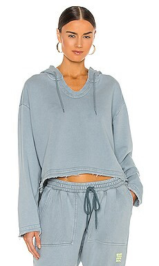 One Teaspoon Cropped Hoody in Ash Blue from Revolve.com | Revolve Clothing (Global)