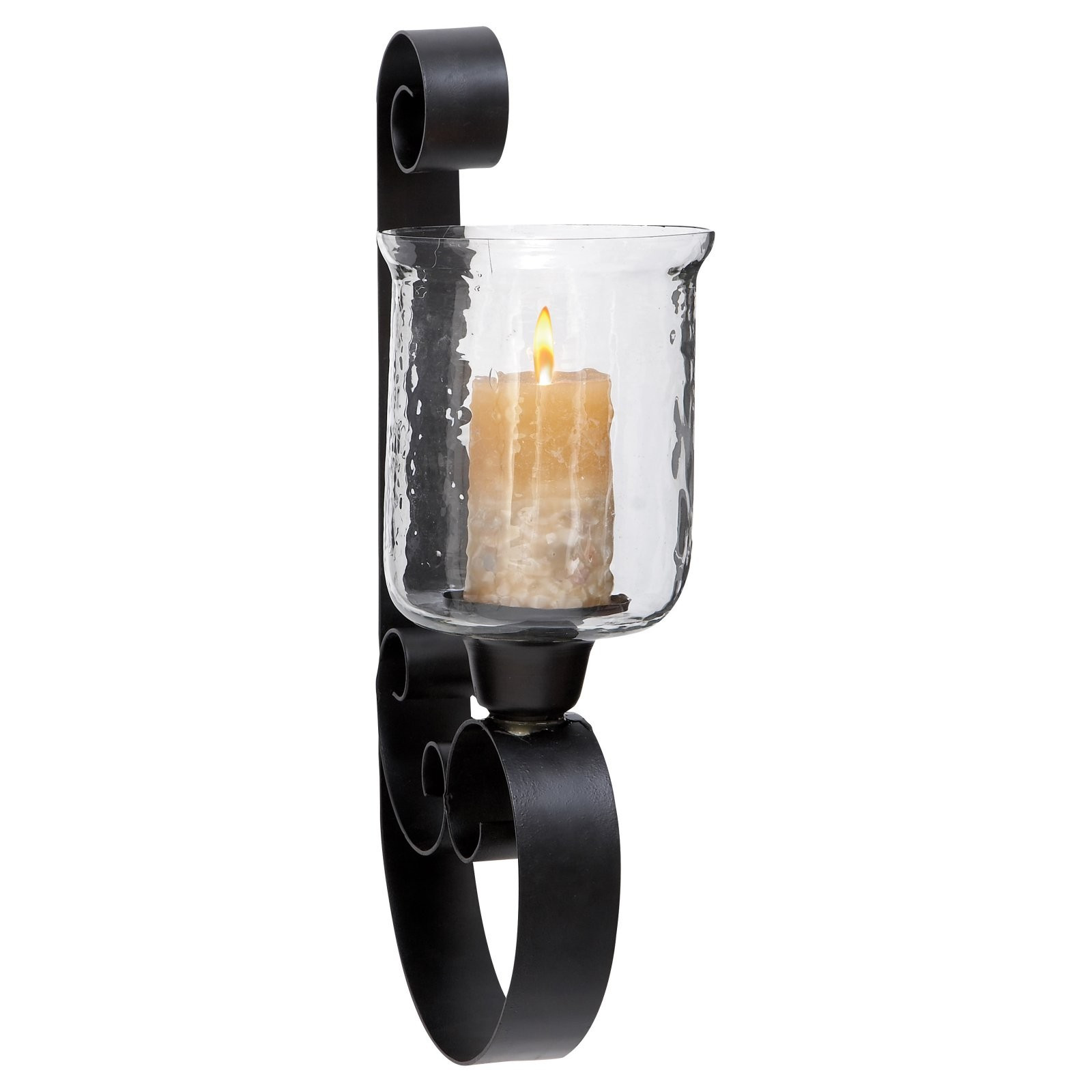 DecMode 21 in. Wall Hurricane Candle Holder | Hayneedle
