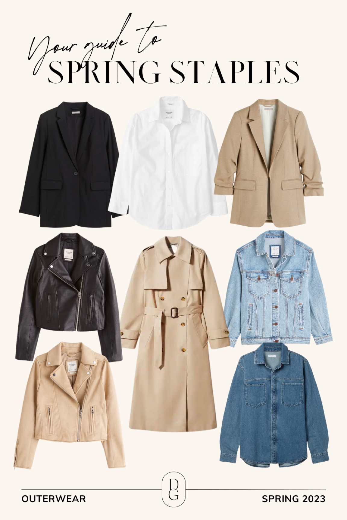 Spring staples: outerwear 

spring basics, spring essentials, spring fashion, spring wardrobe, spring closet staples, spring closet essentials, spring closet basics, spring outfits, spring outfit pieces spring jackets, spring denim, spring wardrobe 

#LTKSeasonal #LTKstyletip #LTKunder100