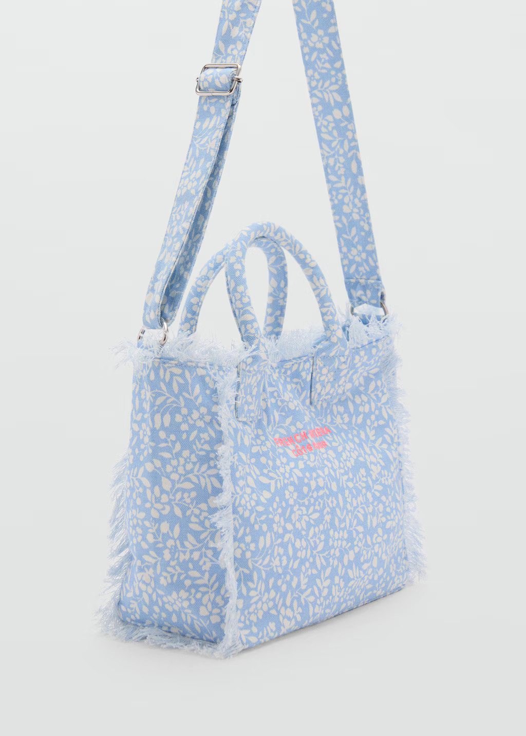 Floral-print mini tote | Mango (US/MX/AU)