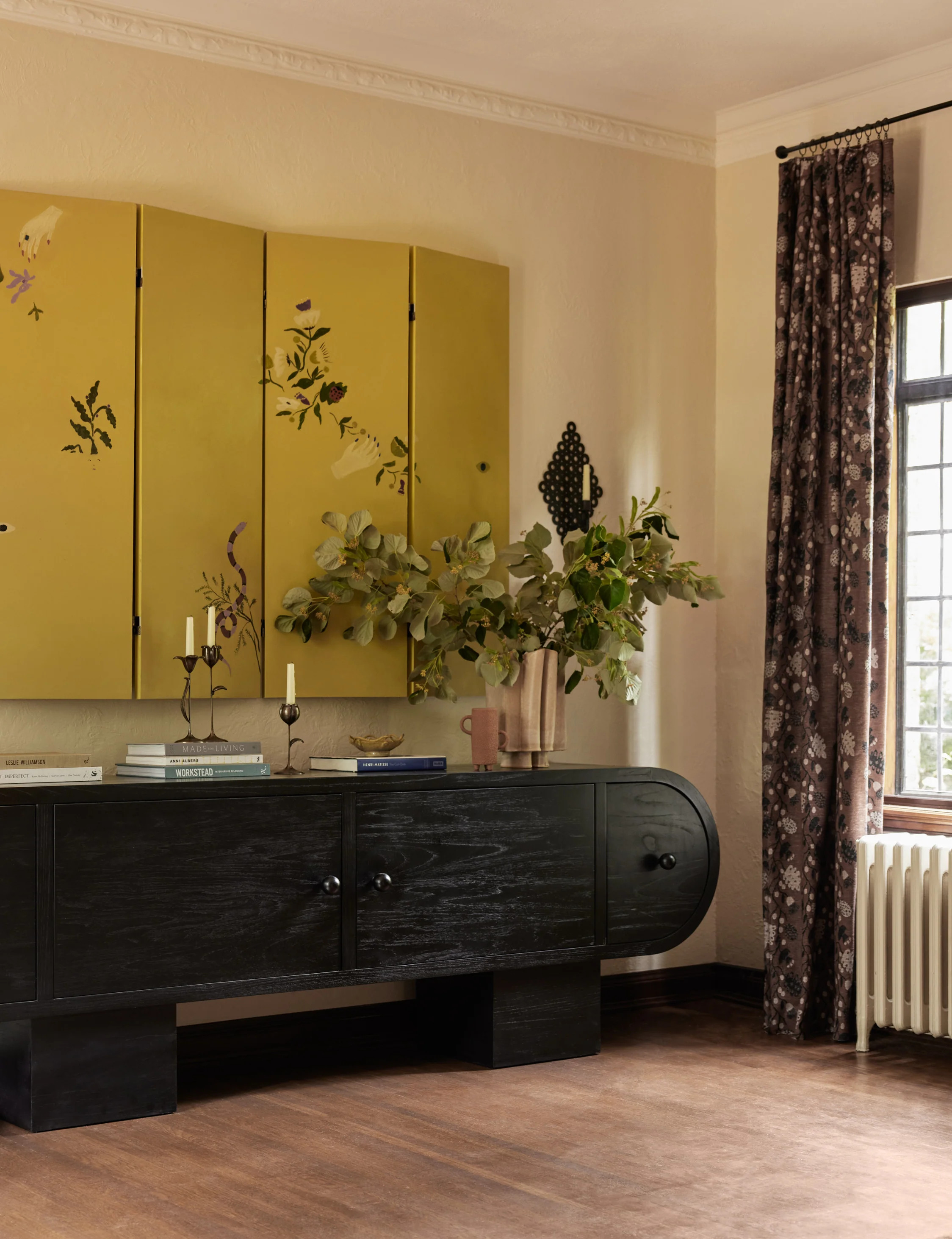 Vini Botanical Jacquard Curtain Panel | Lulu and Georgia 