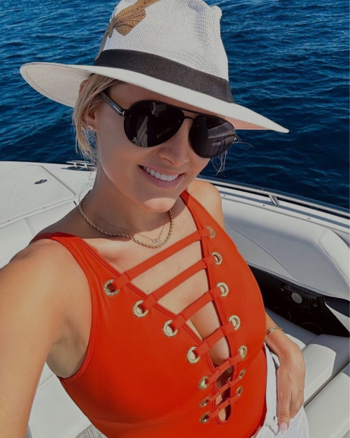 Cute lace up one piece swimsuit! 

#LTKover40 #LTKstyletip #LTKswim