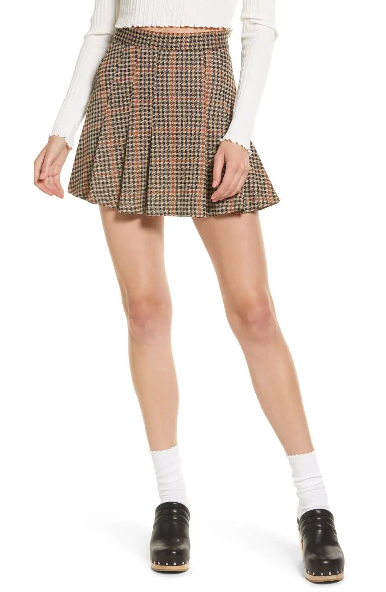 Honey Pleated High Waist Miniskirt | Nordstrom