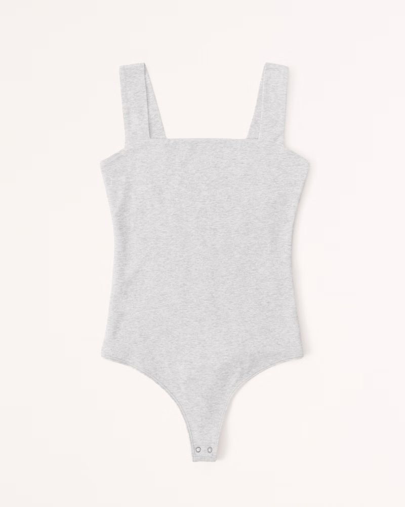 Women's Cotton Seamless Fabric Squareneck Bodysuit | Women's Up To 40% Off Select Styles | Abercr... | Abercrombie & Fitch (US)