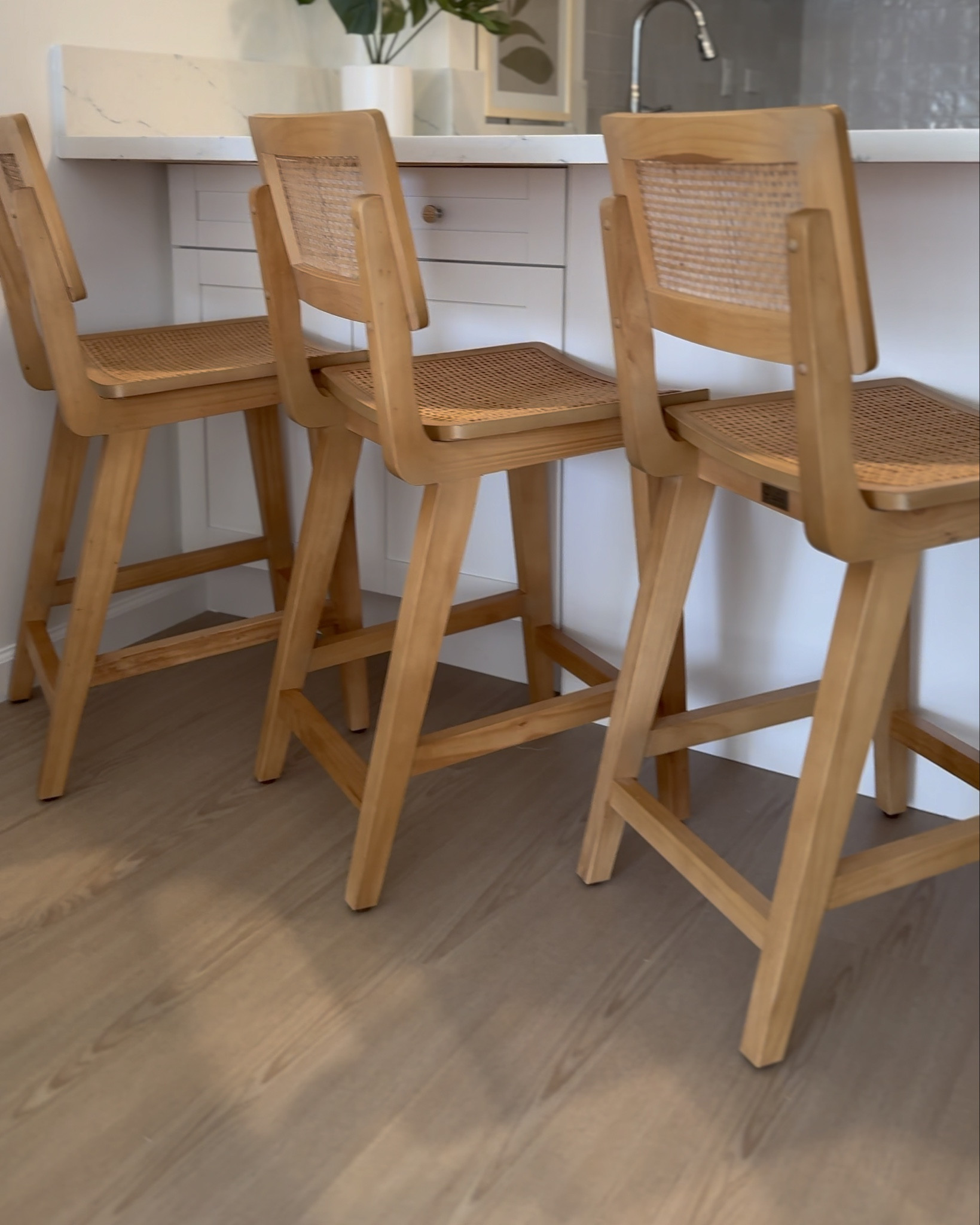 So fun designing this Waikiki Airbnb! We absolutely love implementing all woven textures! From the light fixtures to the counter stools. 

#LTKHome