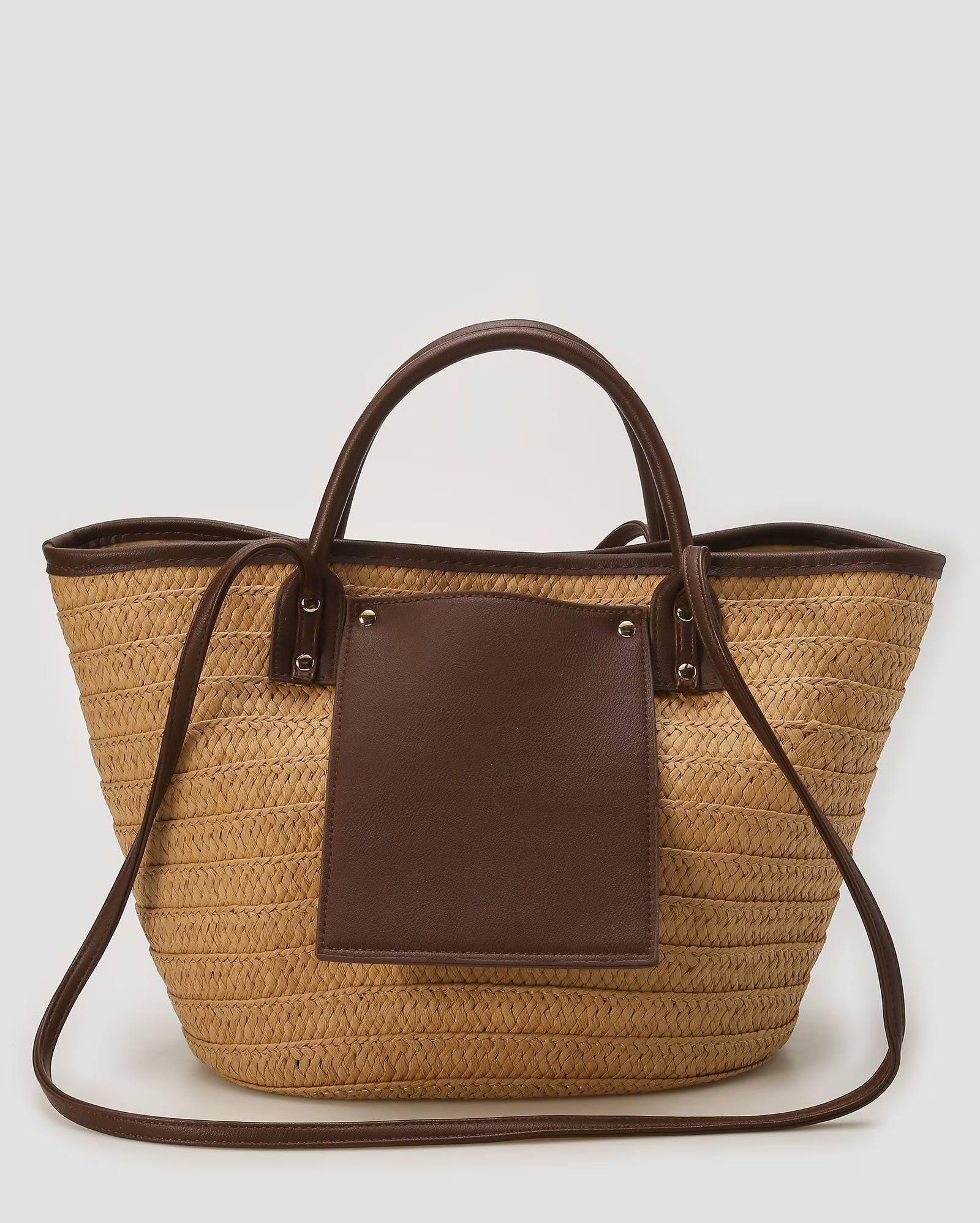 Bolsa feminina de palha com alça dupla bege | Accessori by Riachuelo | Riachuelo (BR)