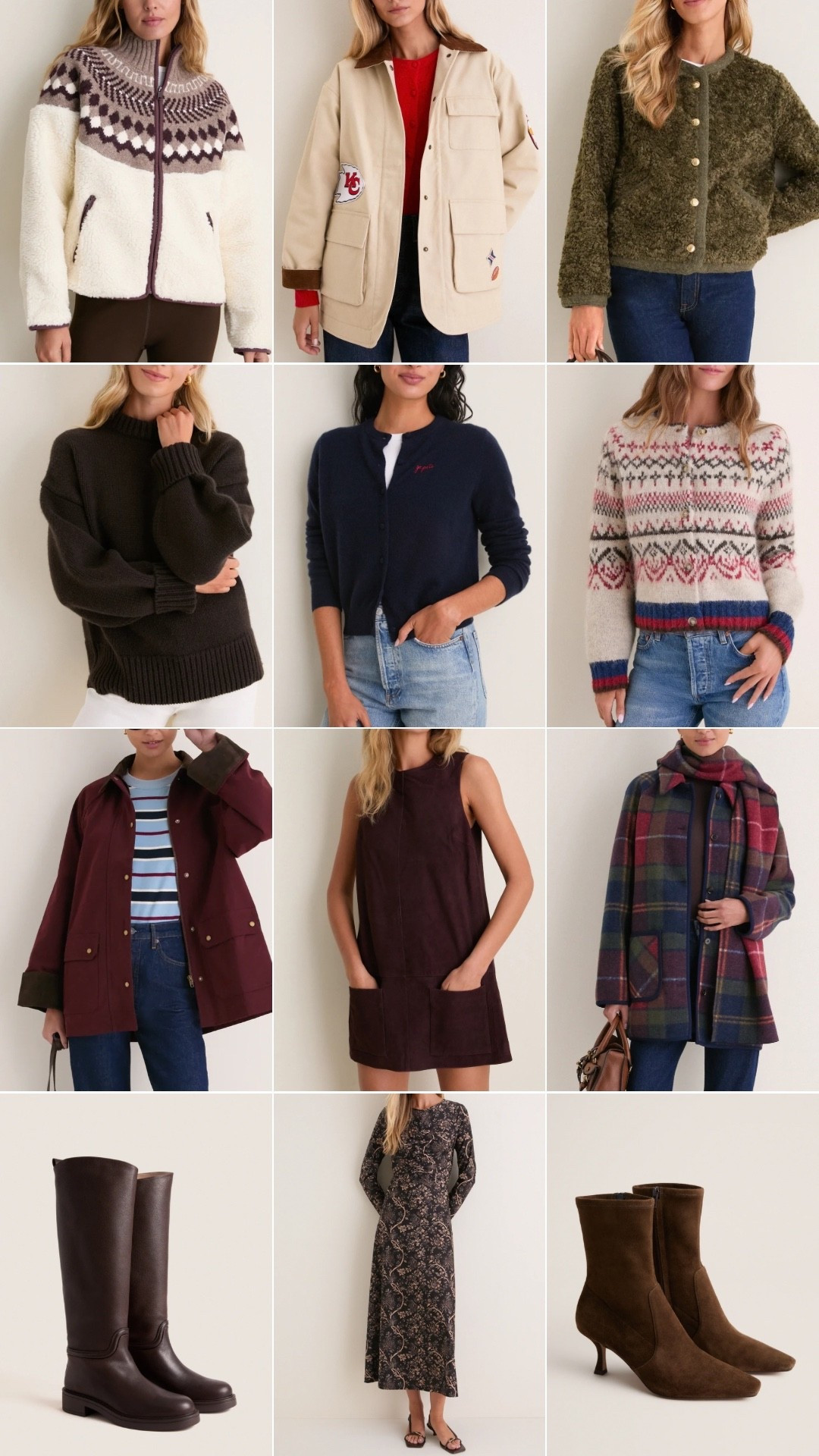 Tuckernuck new arrivals 
Fall finds 
Fall dresses 
Sweaters 
Boots