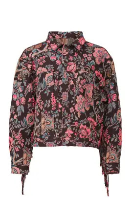 Floral Fringe Trucker Jacket | Rent the Runway